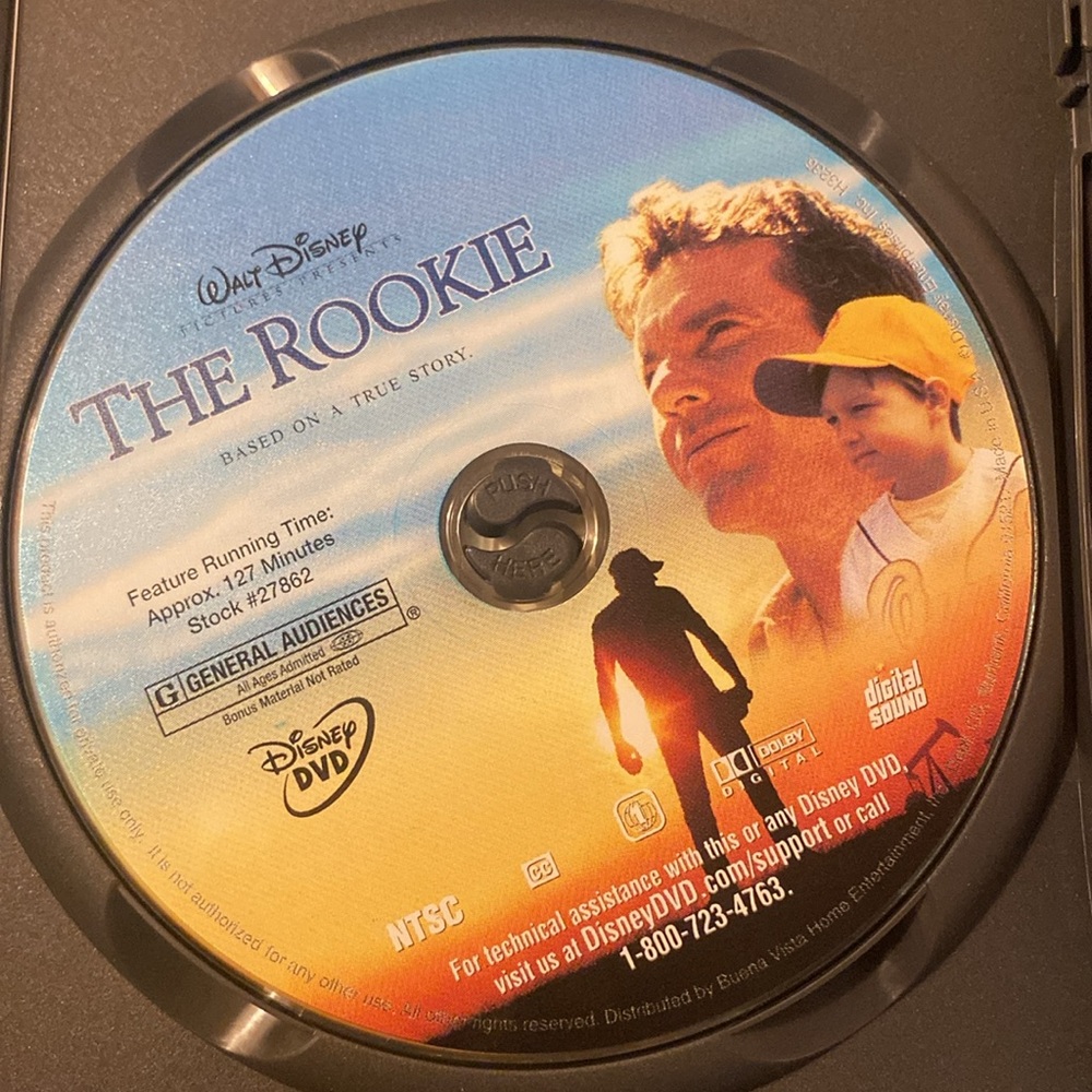 Walt Disneys The ROOKIE DVD - Picture 3 of 4